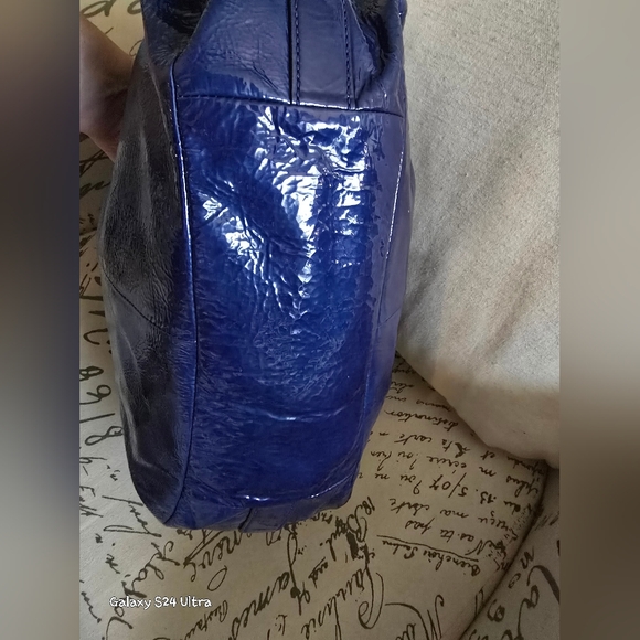 Coach Madison Maggie Patent Leather Shoulder Bag EUC w/ Twilly & Charm - Picture 6 of 17